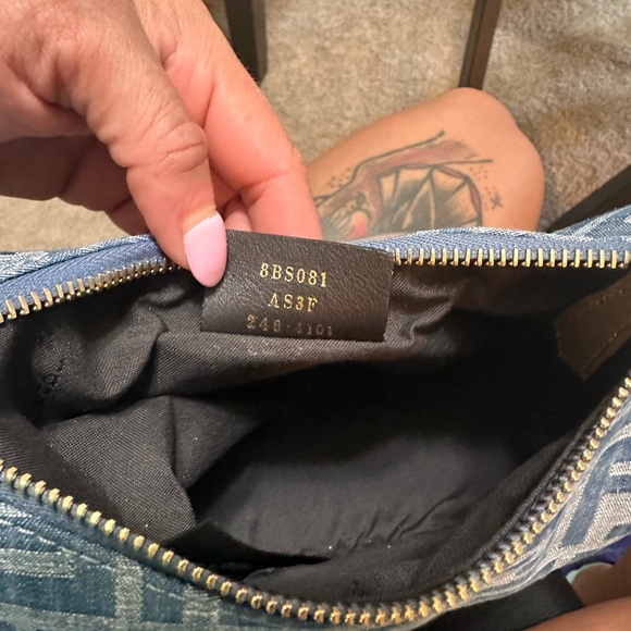NWT* FENDI Mini Fendigraphy Denim FF bag - Picture 10 of 17